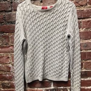 Cable knit sweater